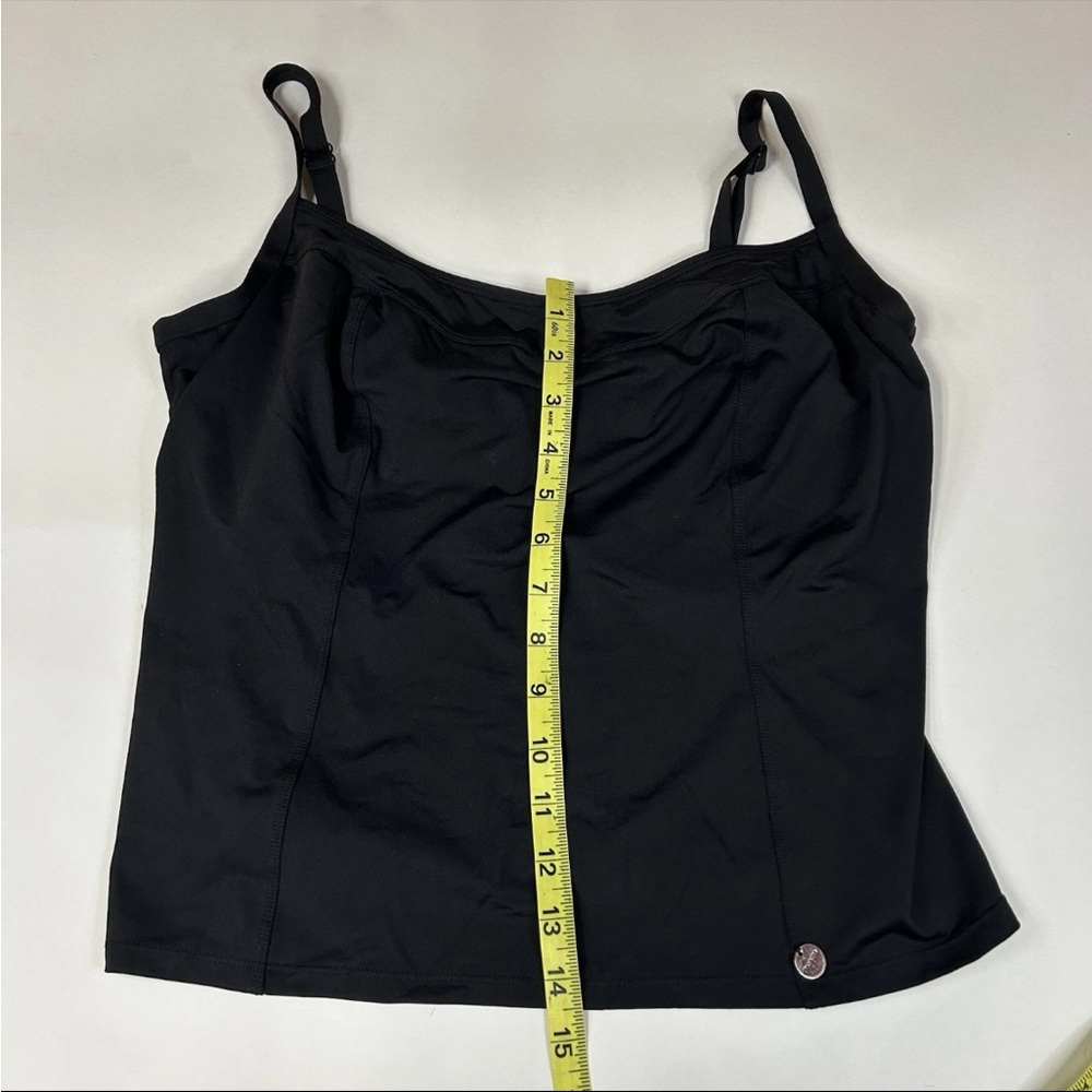 Panache Swim 40F 40DDD Tankini Top Anna SW0501 Black Unlined Underwire #1742 - Picture 4 of 9